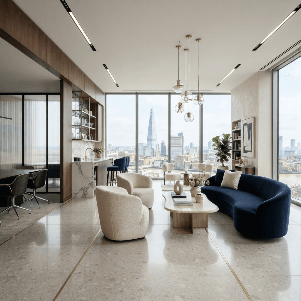 Boardroom Lounge, Commercial interior by BlueTree Interiors